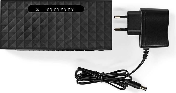 Produktbild Nedis Netzwerkschalter | Wired Geschwindigkeit: Gigabit | Anzahl Ethernet-Ports: 8 (8 Ports)