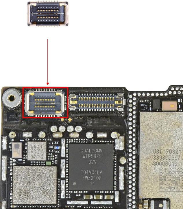 Produktbild Clappio Ersatzteil FPC-Verbinder Netzwerkantenne (iPhone X)