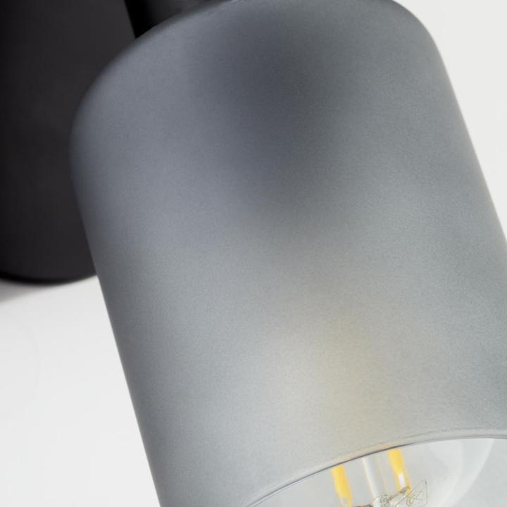 Produktbild Brilliant Loralie Wandspot schwarz/rauchglas (E14)