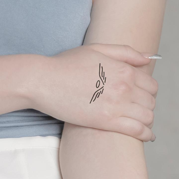 Produktbild minink Temporäres Tattoo: Engel mit Heiligenschein