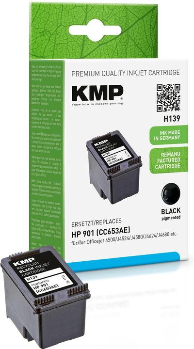 KMP Tinte ersetzt HP901 (CC653AE) (BK)
