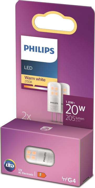 Image du produit Philips Capsule (G4, 1.80 W, 205 lm, 2 x, F)