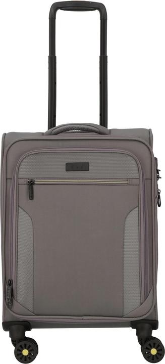 D&N Travel Line 9704 4 Rollen Kabinentrolley S 55 cm mit Dehnfalte (38 l, Handgepäck (bis 50l))
