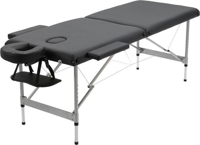 Swisshandel24 Massageliege klappbar, inkl. Gesichtsöffnung, Armlehnen, Handablagen, Massageliege mobil, 186cmx71cm