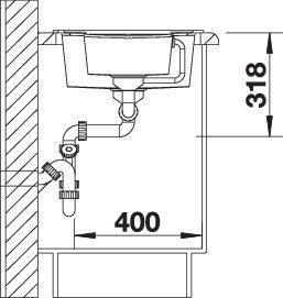 Produktbild Blanco Metra 6 S (Aufsatzspülbecken, 100 cm, 50 cm)