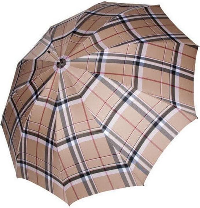 Knirps Schirm Long AC Swiss Made Beige/Grau