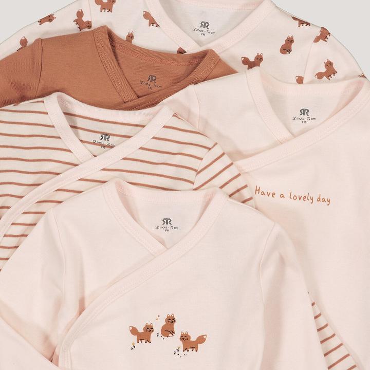 Actual product image La Redoute Collections Pack of 5 First Baby Bodys (54 C)