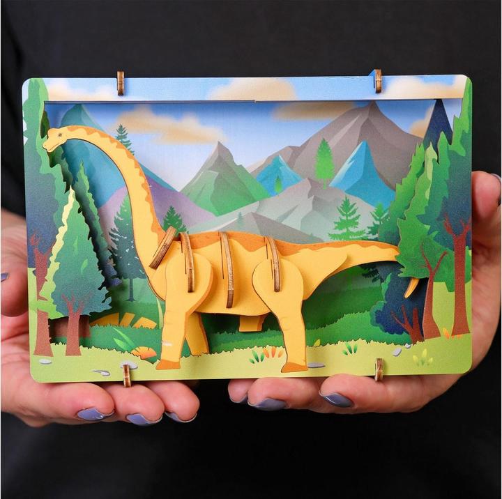 Produktbild Escape Welt Brontosaurus - 3D Holzmodell (19 Teile)