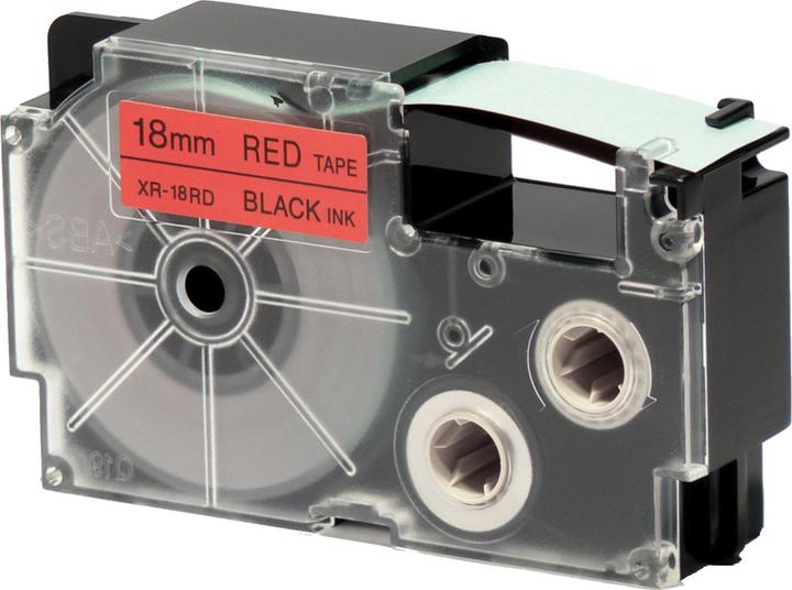 Produktbild Casio XR-18RD1 Selbstklebende Etiketten (1.80 cm, Schwarz)
