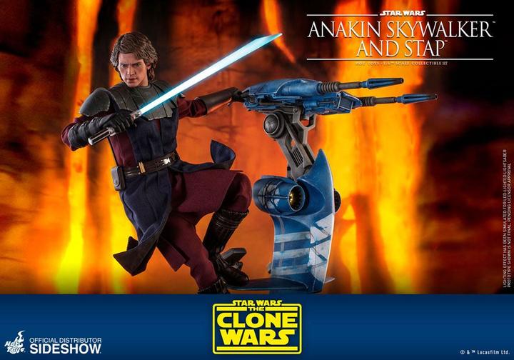 Image du produit Hot Toys Star Wars - The Clone Wars "Anakin Skywalker & STAP" 1/6 Scale Figurine