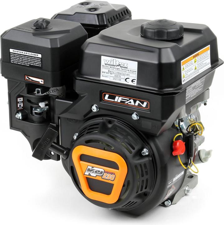 Wiltec LIFAN KP230 20mm Benzinmotor Einzylinder 6,5PS Motor Rüttelplatte Baumaschine