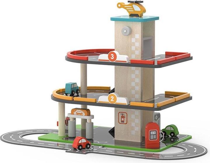 Actual product image Viga Toys Car park with petrol station