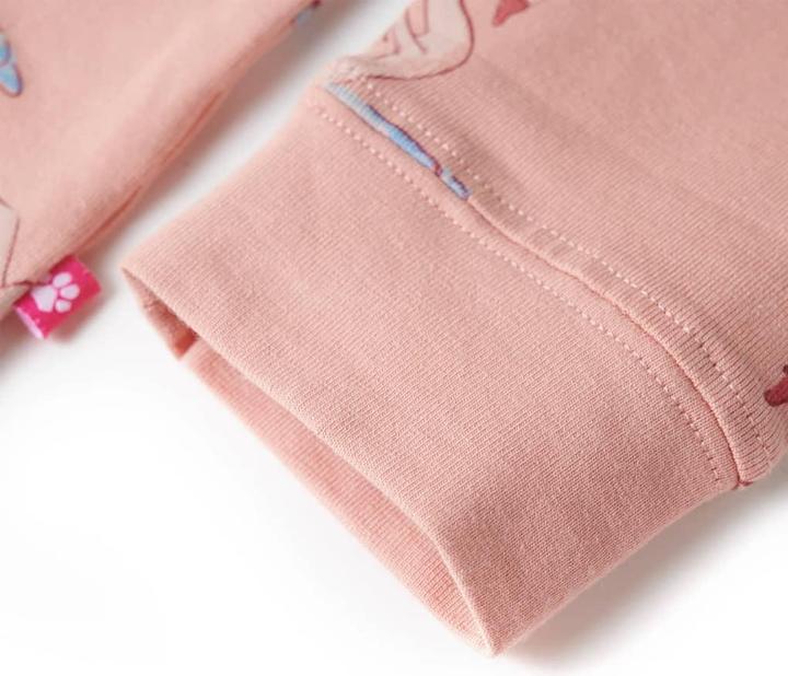 Produktbild VidaXL Kinderpyjama mit Langen Ärmeln Hellrosa 92,Material: 95 (92)