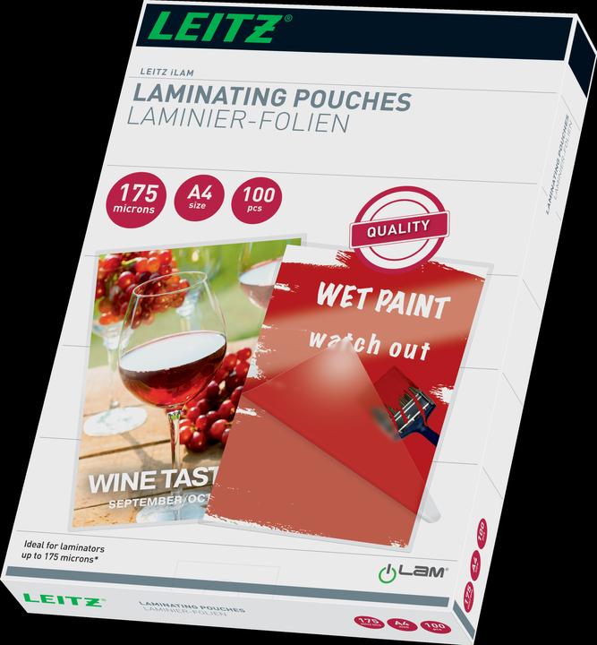 Produktbild Leitz Heisslaminierfolien (A4, 100 Stück, 175 µm)