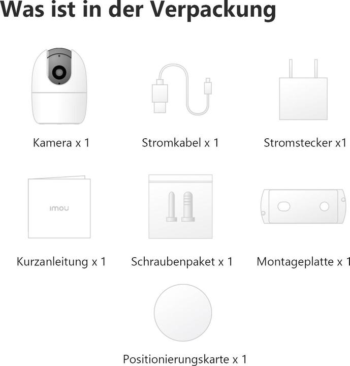 Image du produit Imou A1 WiFi Pan&Tilt Caméra de surveillance couverture 360 (1920 x 1080 Pixels)