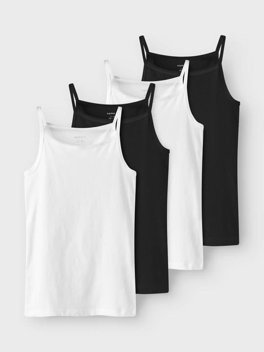 Actual product image Name it Nkfstrap Top 4p Black White Solid Noos (92)