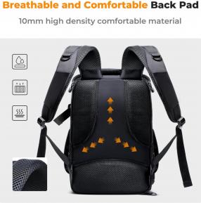 Immagine prodotto K&F Concept Zaino 30L Nature Wander 09 (nero e grigio) (Borsa a tracolla per fotocamera, 25 l)