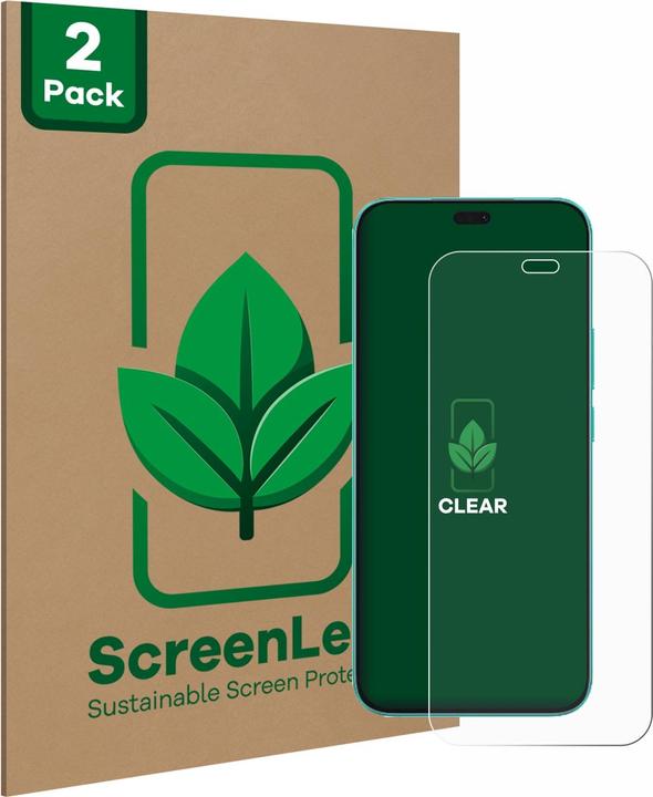 Produktbild ScreenLeaf Schutzfolie nachhaltiger Displayschutz Display Schutz Folie Klar Transparent (2 Stück, Honor X8)