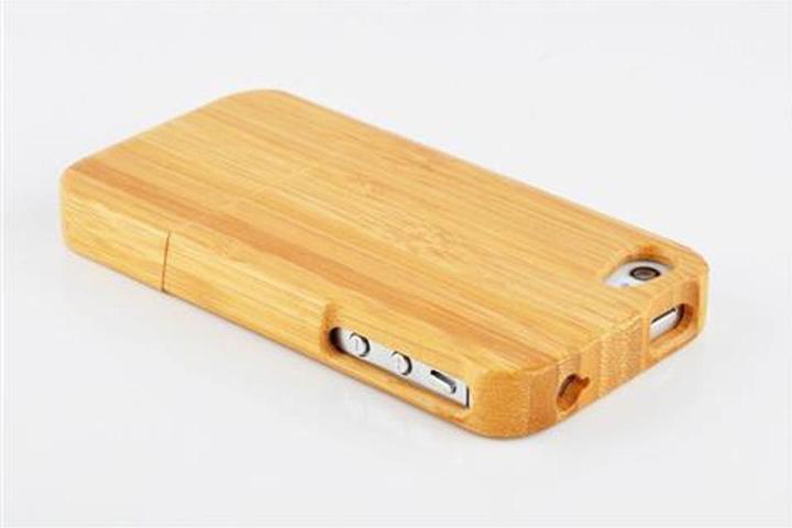 Image du produit Cadorabo Housse en bois véritable (G4s, Apple iPhone 4)