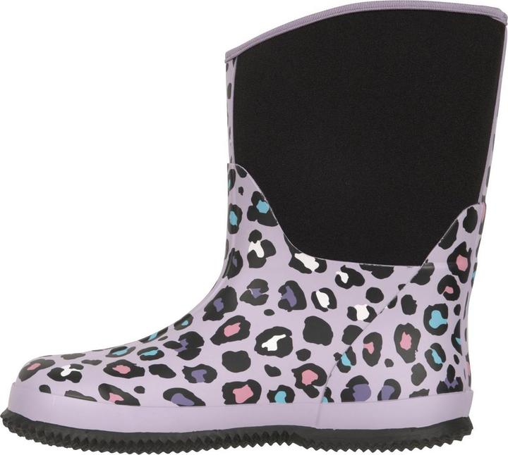 Actual product image Mountain Warehouse Childrens/Kids Puddle Leopard Print Mucker Boots (22)