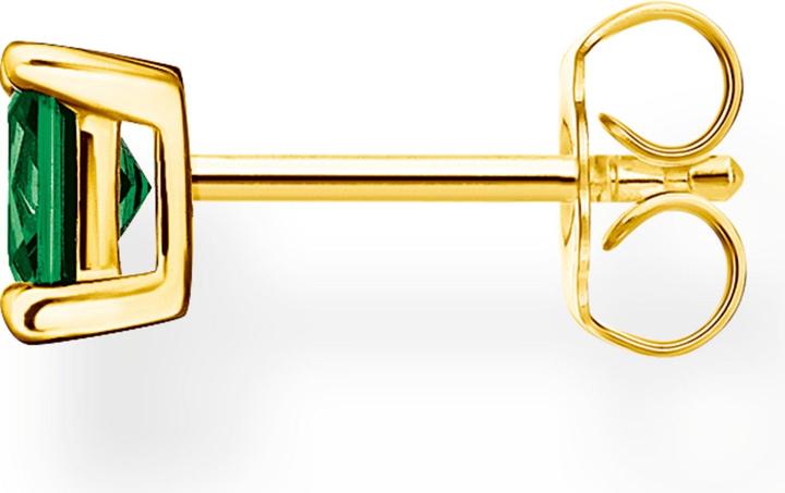 Immagine prodotto Thomas Sabo Orecchini singoli con pietra verde, oro (Argento 925, argento 925 decorato)