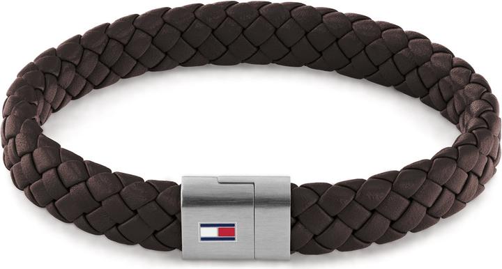 Tommy Hilfiger Round Braided Bracelet Armband (19 cm, Leder)