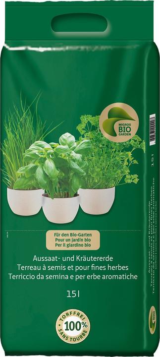 Migros-Bio Garden Zaai- en kruidengrond, 15 l (15 l, Potgrond zonder turf)