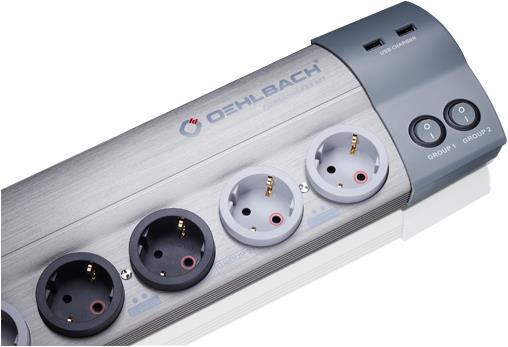 Image du produit Oehlbach Powersocket 907 Anthracite - Bloc d'alimentation 8 voies HighEnd Schuko