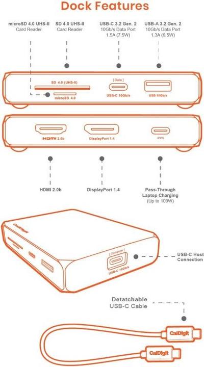 Immagine prodotto CalDigit Piccolo ufficio Home Office Dock (USB-C, 1 Porti)