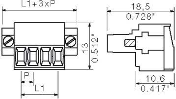 Produktbild Weidmüller Omnimate 3.50mm 12w female plug flange