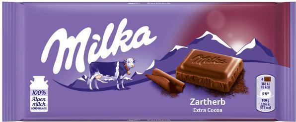 Produktbild Milka Schokoladentafel Dunkel (100 g)