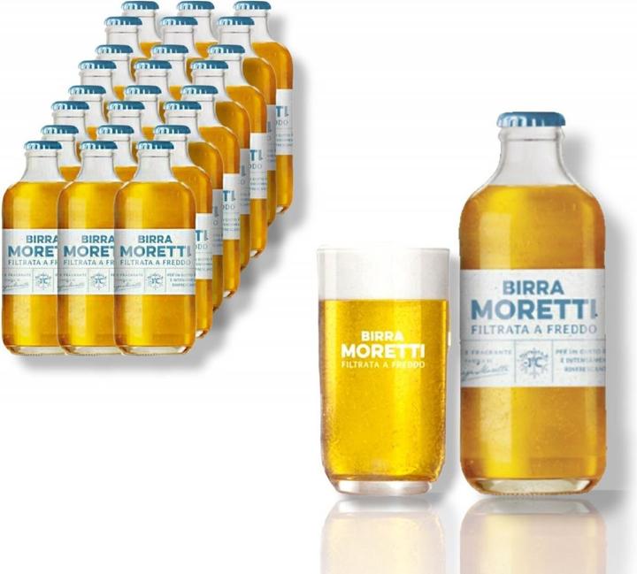 Immagine prodotto Birra Moretti Cassa di birra FILTRATA A FREDDO / (24 x 30 cl, 24 x 33 cl)