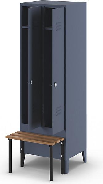 Actual product image Wolf Clothes locker with bench in front (60 cm, 185 cm)