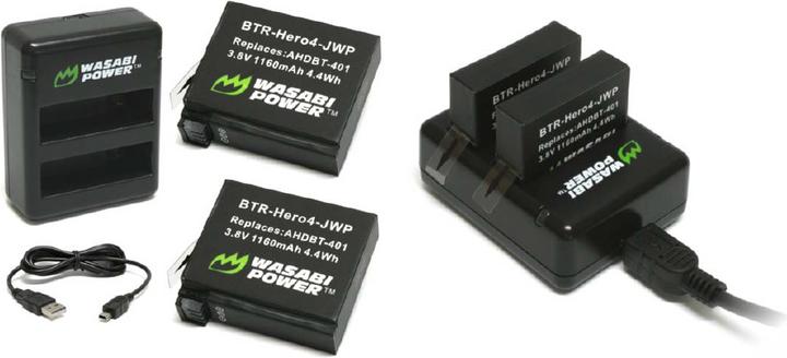 Actual product image Wasabi Power GoPro Hero 4 USB charger (Hero 4)