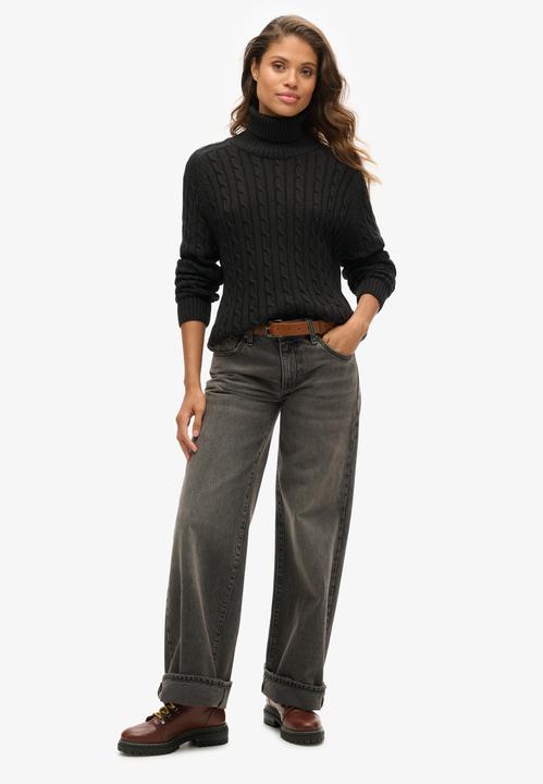 Immagine prodotto Superdry Lässiger Rollkragenpullover mit Zopfmuster (10)