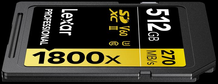 Image du produit Lexar Professional (512 Go, SDXC, U3, UHS-II)