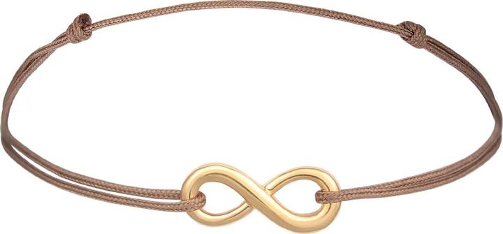 Elli Armband Infinity Unendlichkeit Nylon Bändchen 925er Silber (16 cm, 925er Sterling Silber, Nylon)