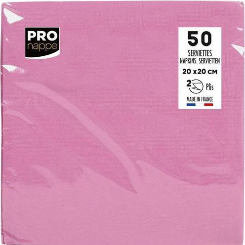 Produktbild PROnappe rosa 2-lagig 20,0 x 20,0 cm 50 St. (50 x, 20 x 20 cm)