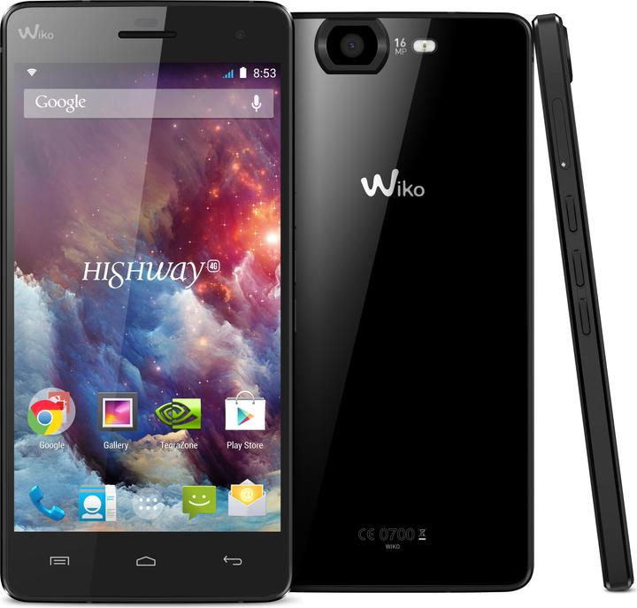 Actual product image Wiko Highway 4G (16 GB, Black, 5", Single SIM, 16 Mpx, 4G)
