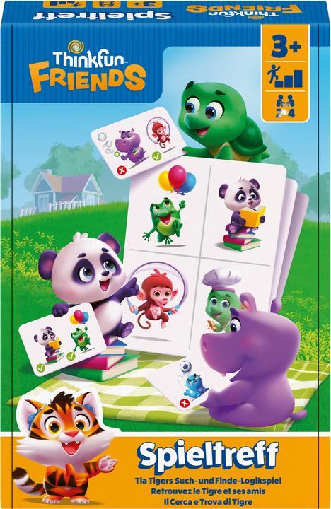 Produktbild Ravensburger ThinkFun Friends: Spieltreff - Denkspiel ab 3 Jahre (Deutsch, Italienisch, Französisch)