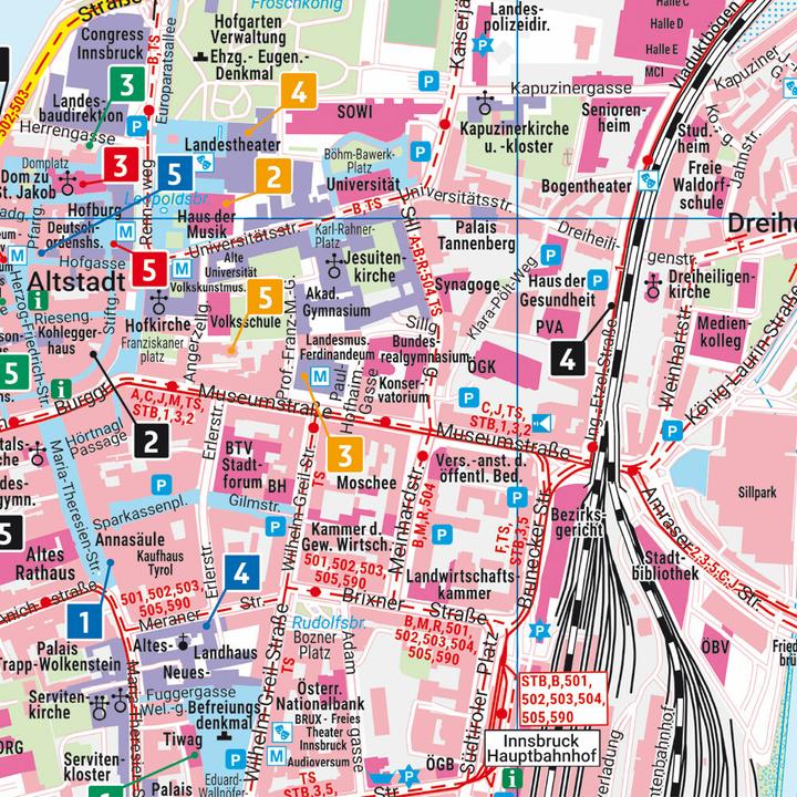 Produktbild Innsbruck, Stadtplan 1:12.000, freytag & berndt
