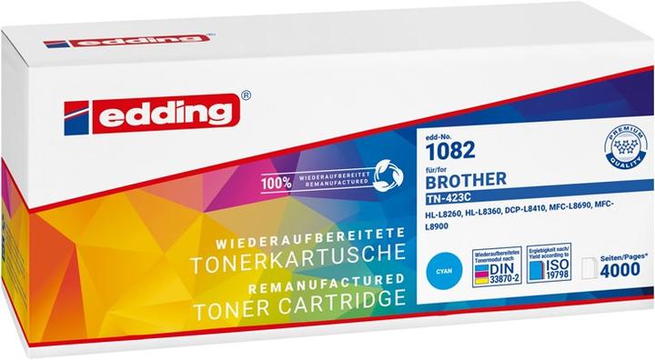 Image du produit Edding EDD-1082 cyan Toner remplace brother TN-423C