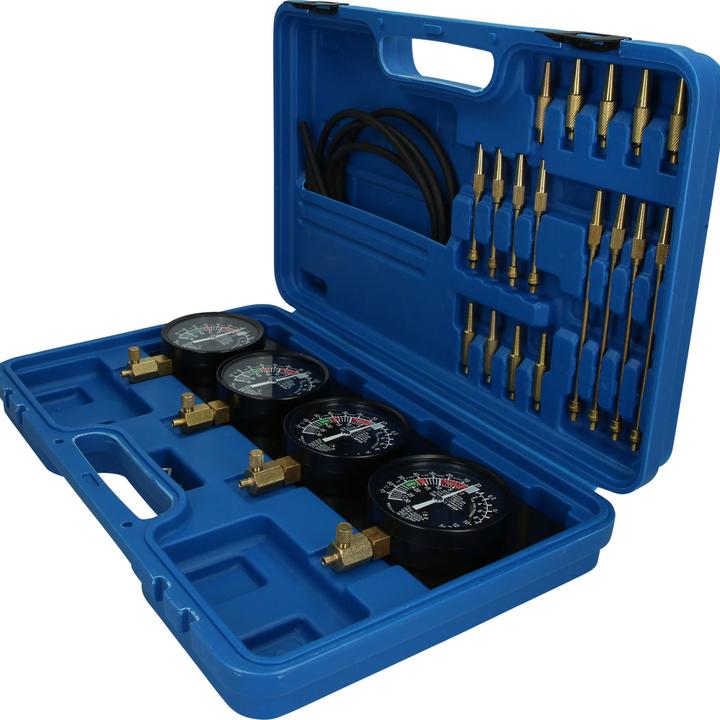Produktbild Brilliant Tools Synchron-Vergaser-Testgerät | mit 4 Synchronuhren | 26-tlg.