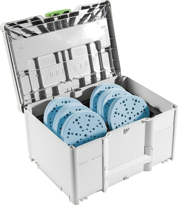 Festool Schleifmittel-Systainer³ SYS-STF D150 GR-Set (P180, P60, P120, P220, P80, P150)