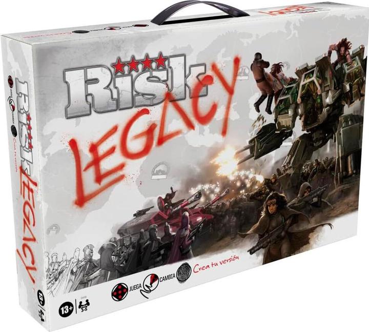 Actual product image Hasbro Spanish board game Risk Legacy
