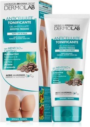Actual product image Deborah Milano Dermolab Anticellulite Toning Cold Effect Body Gel with Menthol and Caffeine 200ml (Body gel, 200 ml)