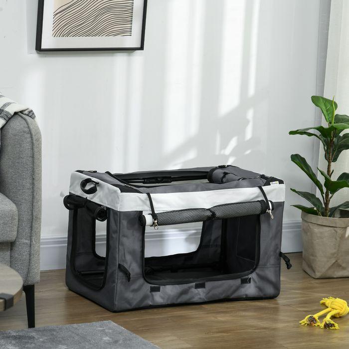 Image du produit Swisshandel24 2-in-1 Hundebuggy, Haustierwagen mit abnehmbarem Korb (Chien, Pliable)