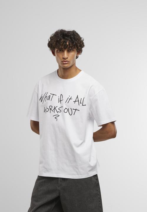 Actual product image Mister Tee MisterTee It All Works Out Wording Oversize Tee - 201313 (XXL)