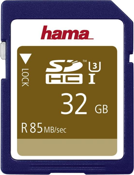 Produktbild Hama SDHC Class 3 (32 GB, SDHC, U3, UHS-I)