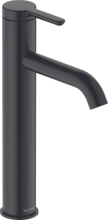 Duravit Einhebel-Waschtischmischer C.1 L o Zugstangen-Ablaufgarnitur schwarz matt
